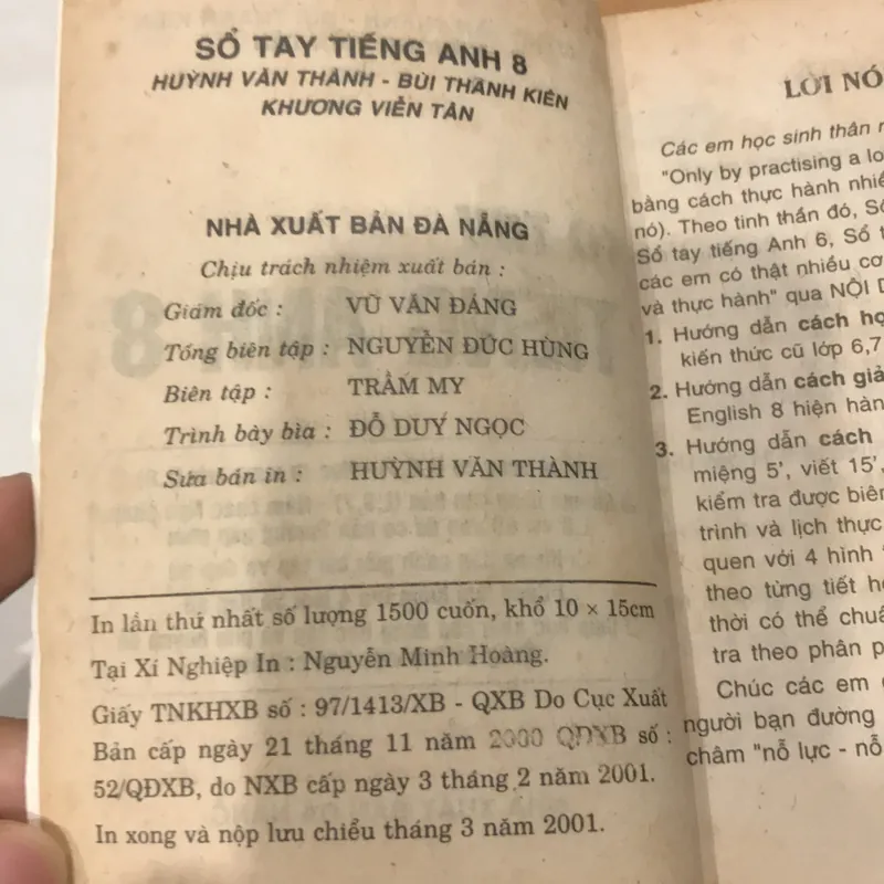 Sổ tay TIẾNG ANH (8 VÀ 9) 558817