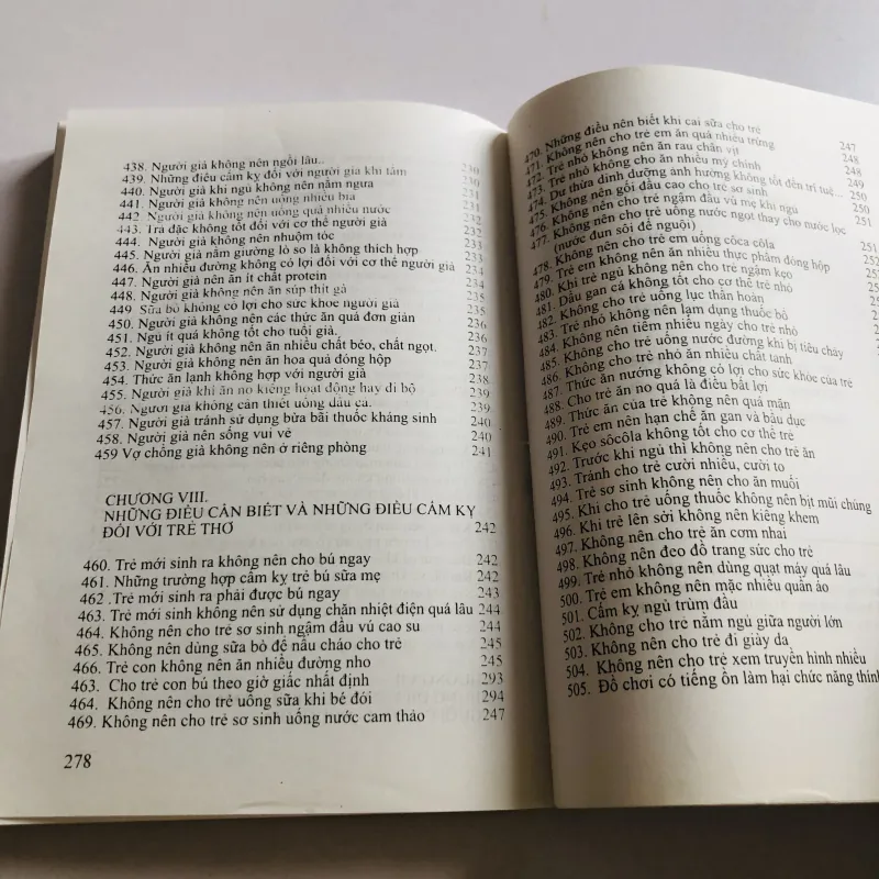 505 ĐIỀU CẤM KỴ TRONG CUỘC SỐNG HẰNG NGÀY  780489