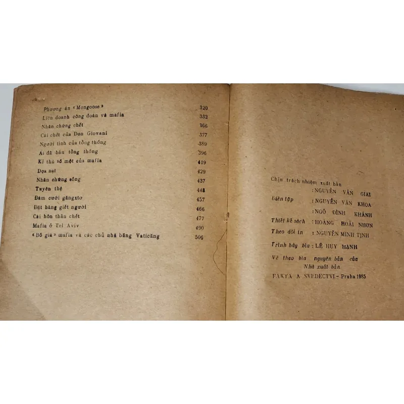 Tiểu thuyết về CIA & Mỹ: MAFIA (nhà văn Tiệp Khắc V. P. Borovicka) 758218