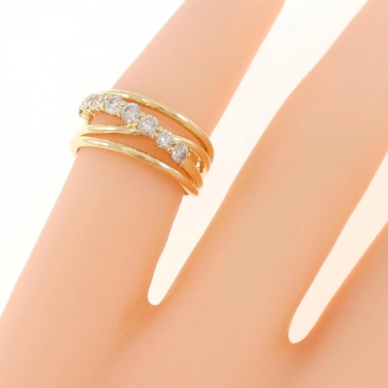 Nhẫn nhẫn hồng kim cương K18YG 0.33CT 673482