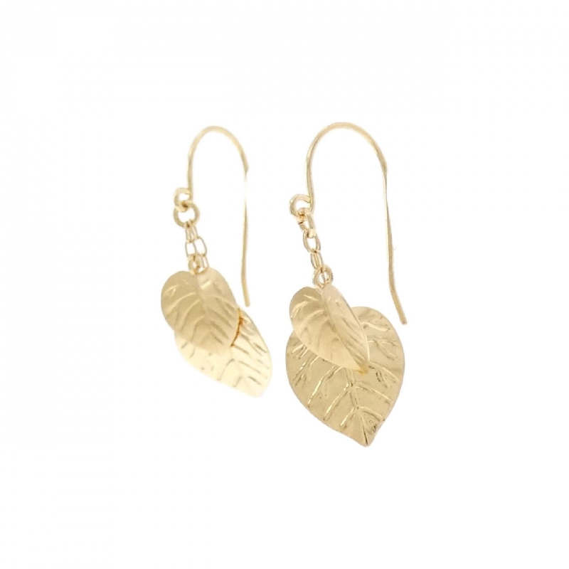 K18YG Lá Xanh Bông Tai - Hàng hiệu Chính hãng 864730