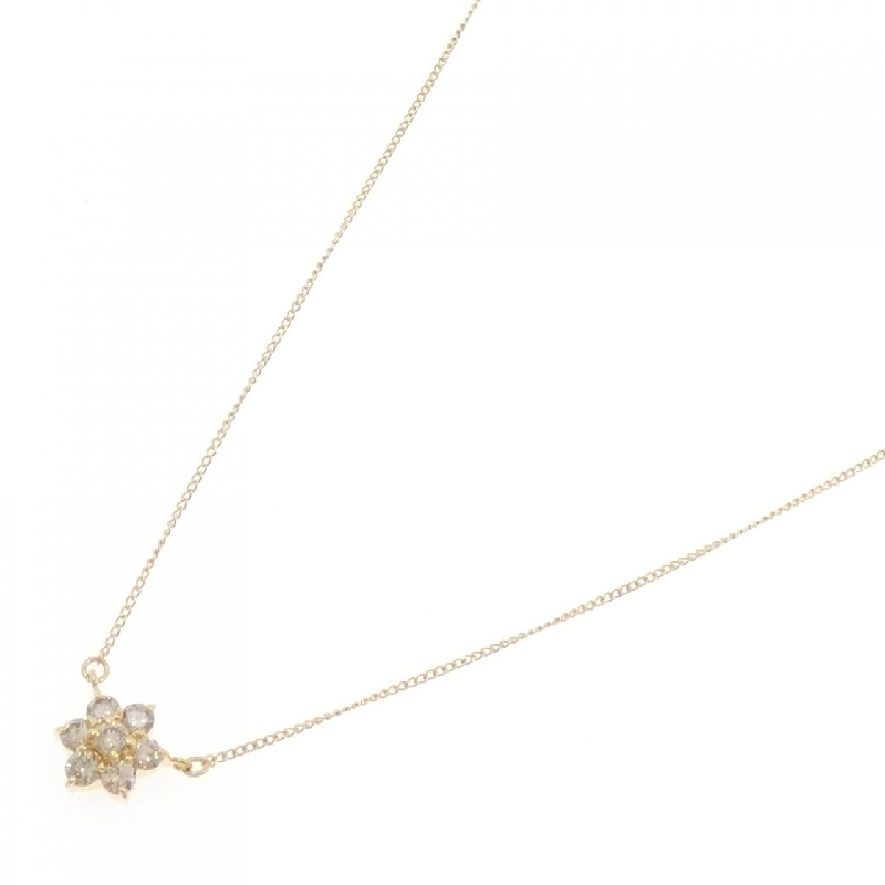 Dây chuyền kim cương hoa K18YG 0.51CT - Hàng hiệu Chính hãng 865701