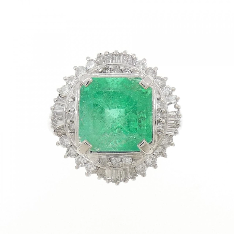 Nhẫn Emerald PT900 3.52CT - Hàng hiệu Chính hãng 852397