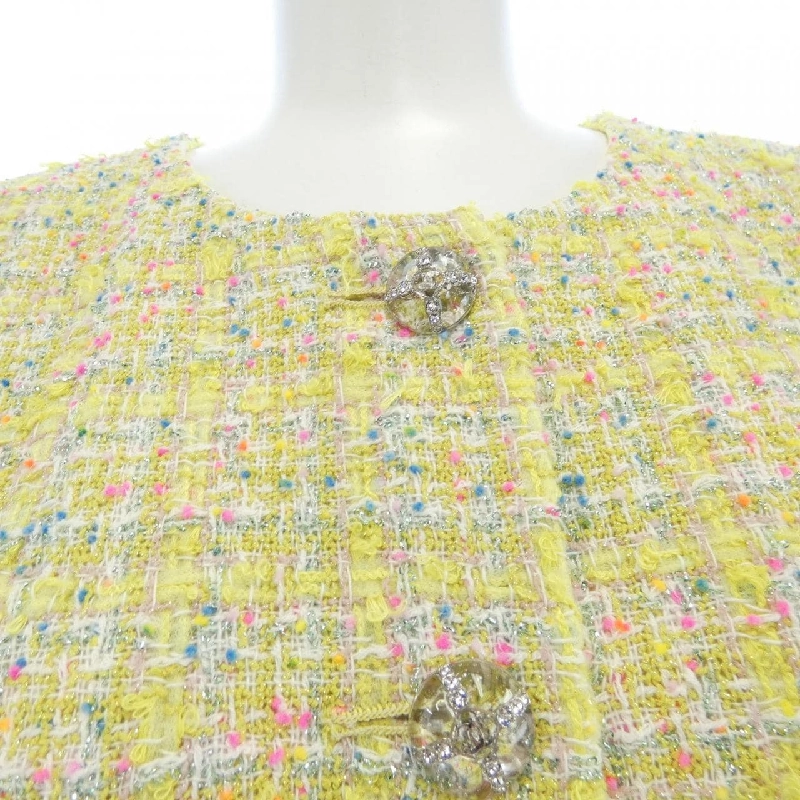 Áo khoác không cổ CHANEL 632721