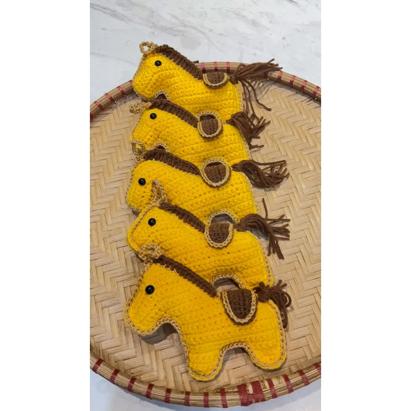 Đồ Trang Trí Tết Bính Ngọ 2026 Thú Nhồi Bông Con Ngựa Làm Bằng Len 762660