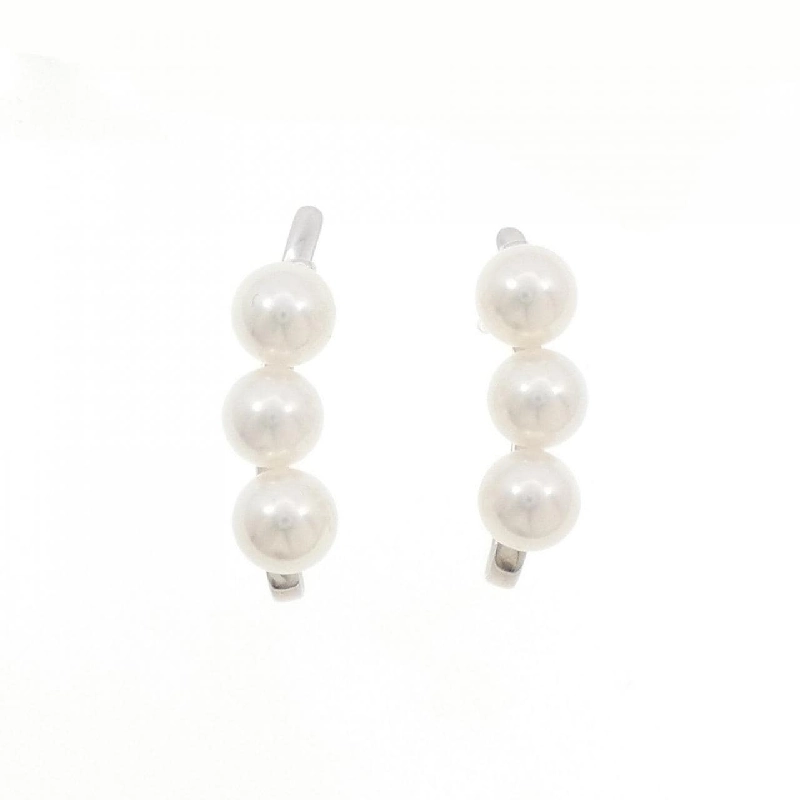 K18WG Bông tai ngọc trai Akoya - Hàng hiệu Authentic 873935