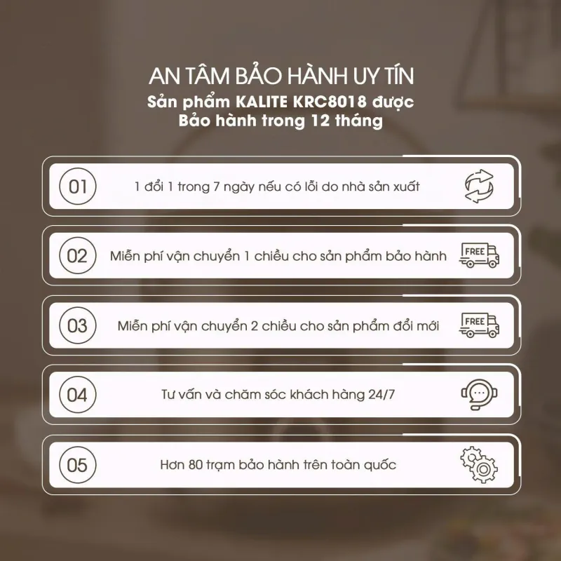 Nồi cơm điện KALITE KRC8018 lòng gốm Ceramic chống dính chống xước 795676