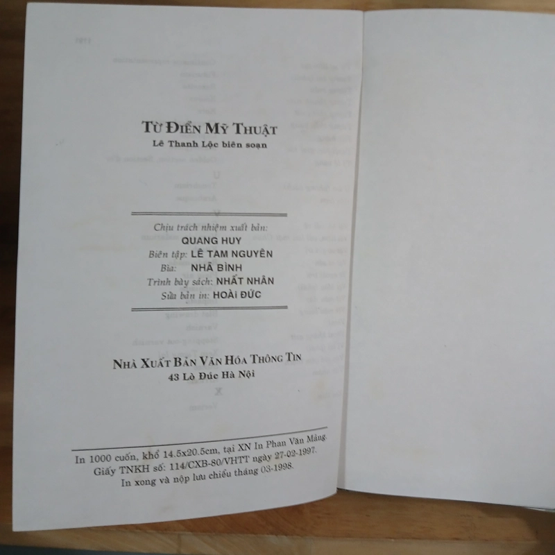 Từ Điển Mỹ Thuật (Art Dictionary) - Lê Thanh Lộc biên soạn 548571