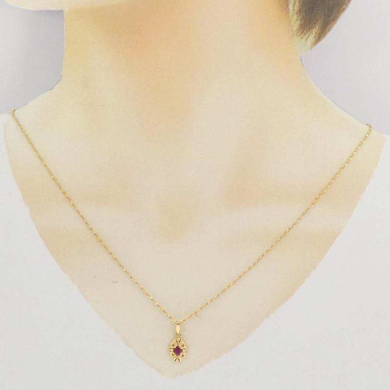 K18YG Nhẫn Ruby 0.21CT - Hàng hiệu Chính hãng 862700