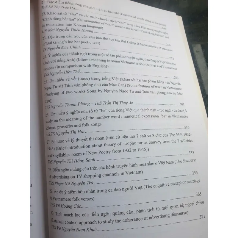 Những vấn đề ngôn ngữ học ở Việt Nam và Đông Nam Á 784642