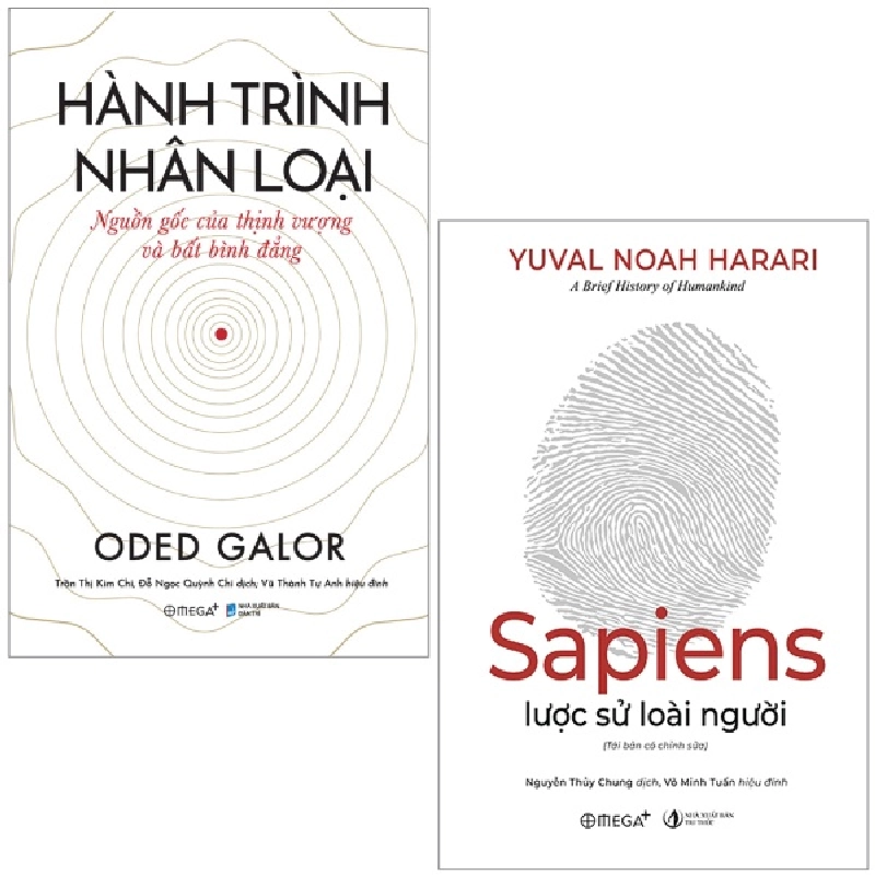 Combo Sách Hành Trình Nhân Loại Nguồn Gốc Của Thịnh Vượng Và Bất Bình Đẳng + Sapiens Lược Sử Loài Người (Bộ 2 Cuốn) (2022) - Yuval Noah Harari, Oded Galor 744406