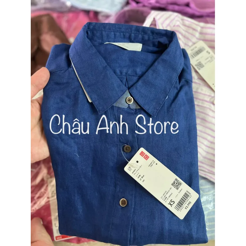 Áo sm linen uniqlo 1035324