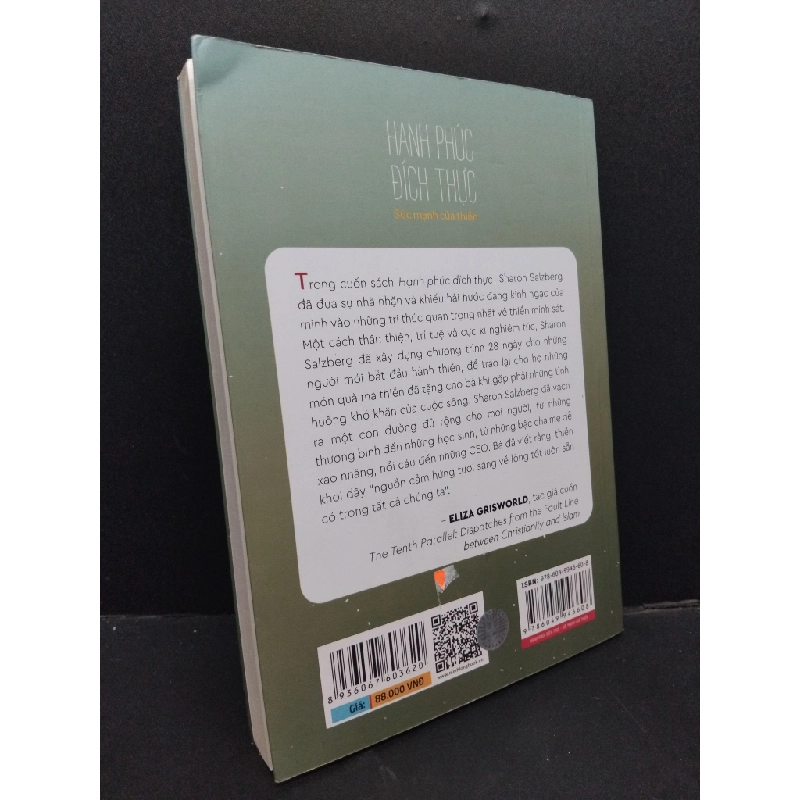 Hạnh phúc đích thực mới 90% bẩn nhẹ lỗi dính trang 2020 HCM1008 Sharon Salzberg TÂM LÝ 209116