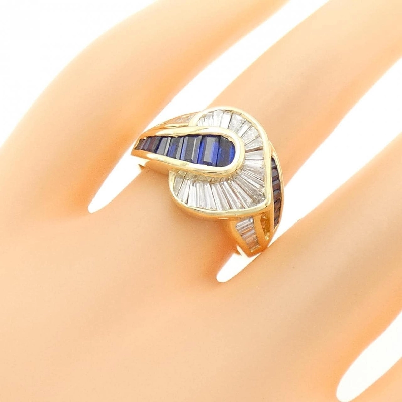 Nhẫn Sapphire K18YG 1.29CT 671267