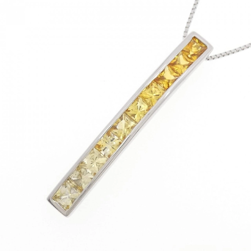 K18WG Sapphire Necklace 2.56CT - Hàng hiệu Chính hãng 862552
