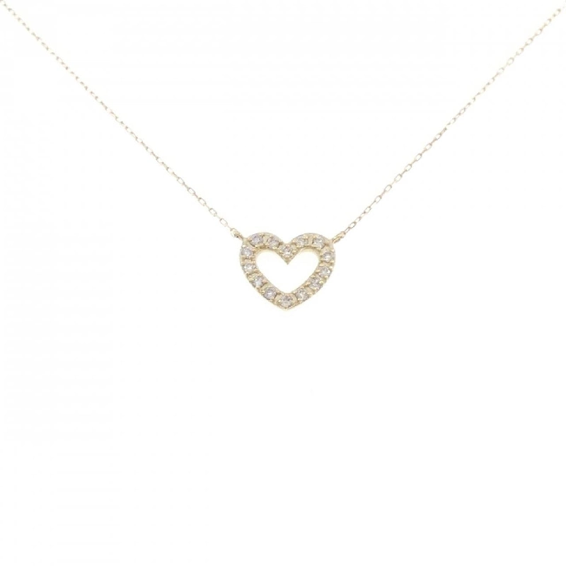 K10YG Dây chuyền hình trái tim kim cương 0.10CT - Hàng hiệu Chính hãng 860218