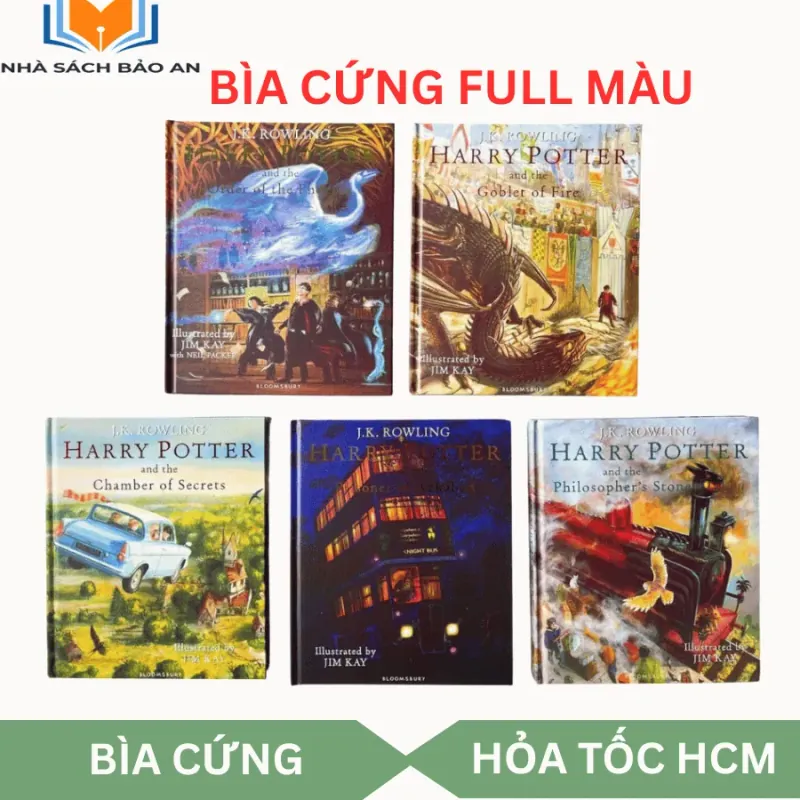 SÁCH - HARRY POTTER 5 cuốn bìa cứng bản màu đẹp tuyệt vời tặng audio 756666