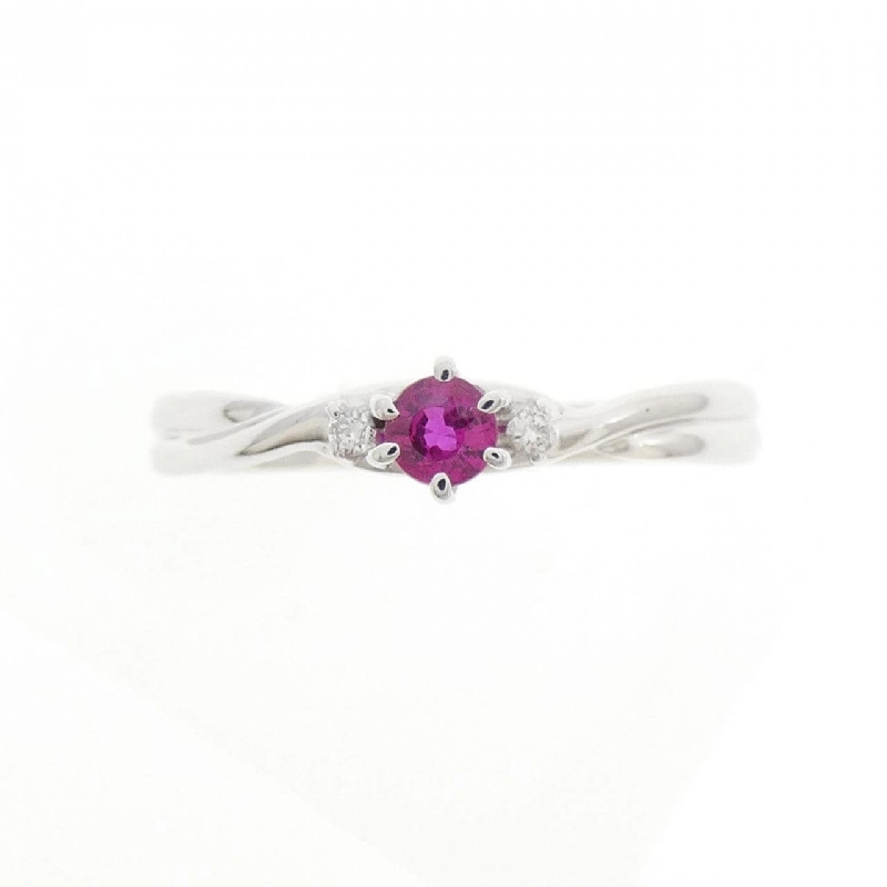 Nhẫn Ruby K18WG 672481