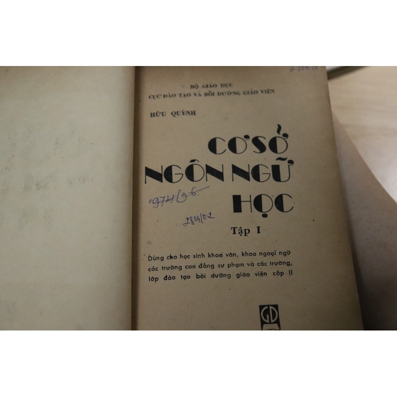 Cơ sở ngôn ngữ học 1977 - tập 1 465853