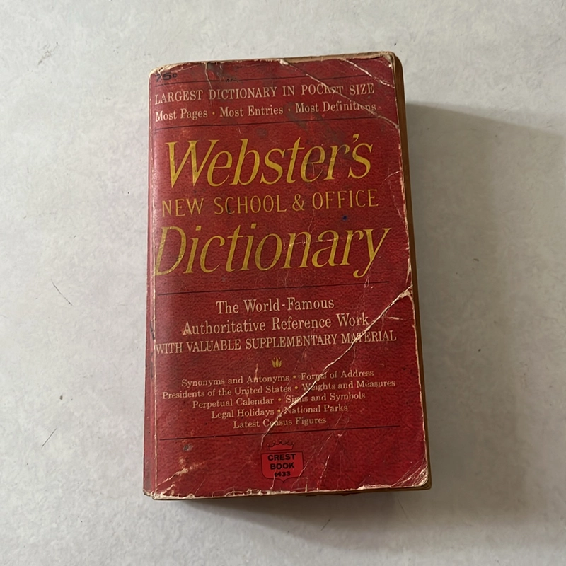 Webster’s Dictionary - 1965s 518586