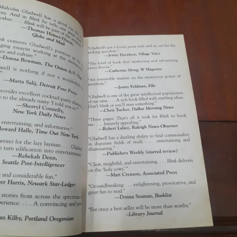 Malcolm Gladwell - BLINK, the Power of Thinking Without Thinking 746709