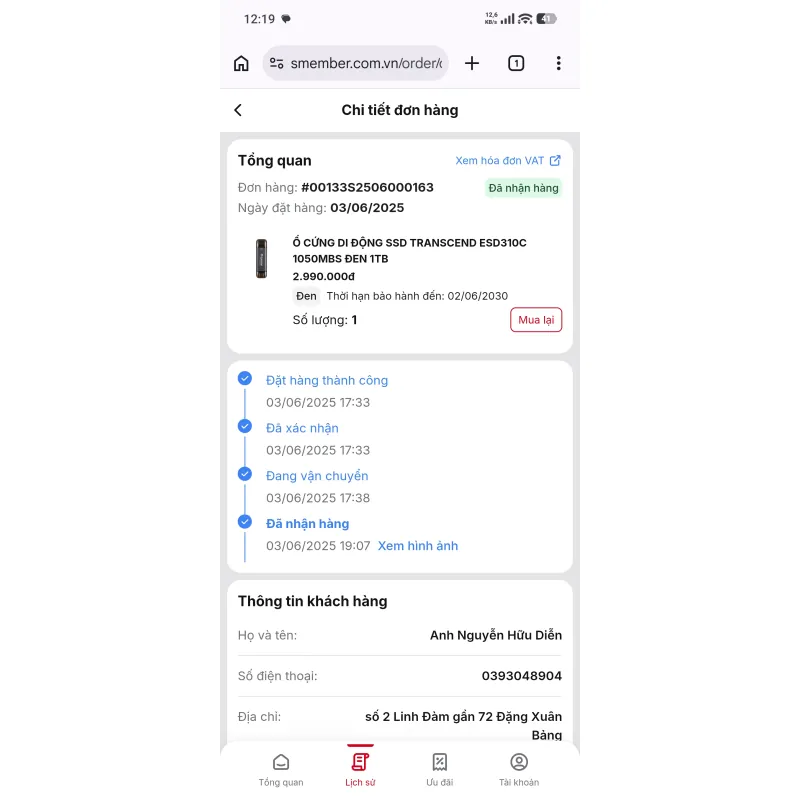 Bán ổ cứng di động dung lượng 1T cellphonesS  973929