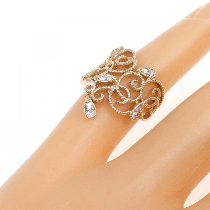 Nhẫn nhẫn hồng K18PG kim cương 0.15CT 670830