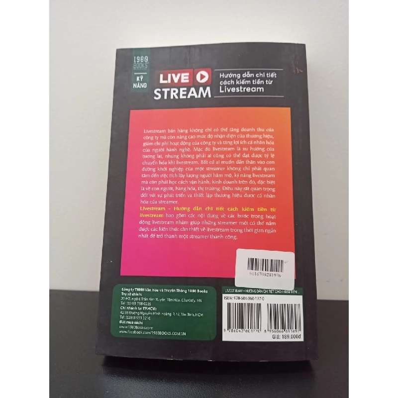 Livestream – Hướng dẫn chi tiết cách kiếm tiền từ livestream Chen Nanhua Li Gehua New 100% HCM.ASB2202 910736