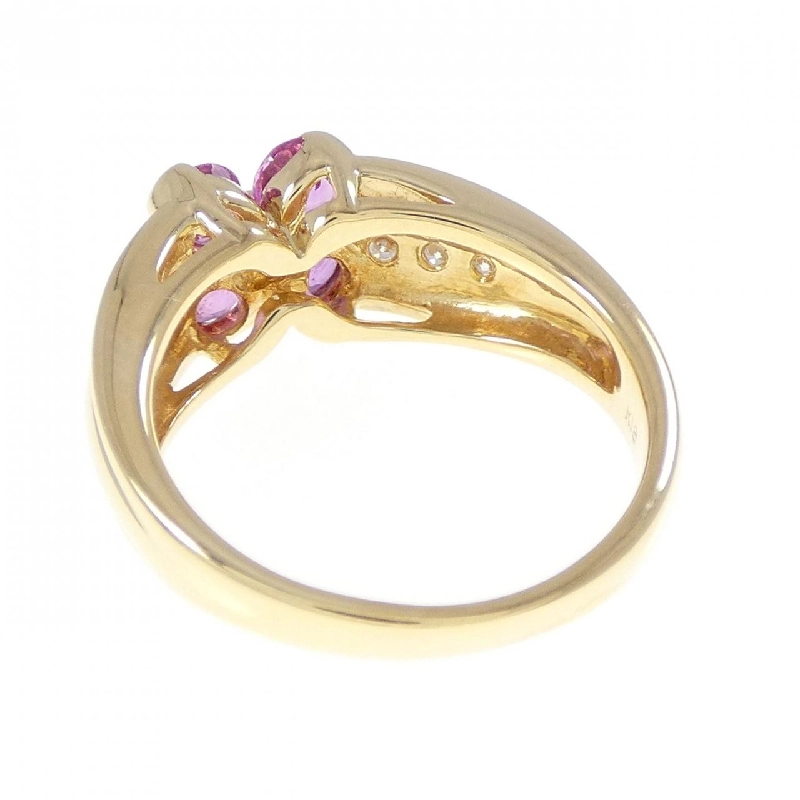 Nhẫn Sapphire Hoa K18YG 1.00CT - Hàng hiệu Chính hãng 854657