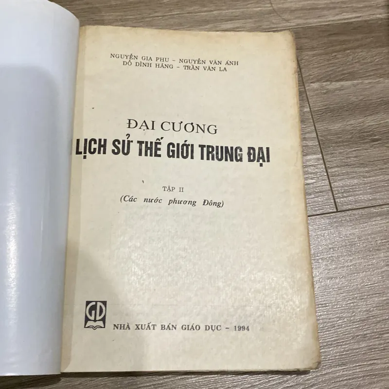 ĐẠI CƯƠNG LỊCH SỬ THẾ GIỚI TRUNG ĐẠI, TẬP II, Các nước phương Đông (1994) 993946