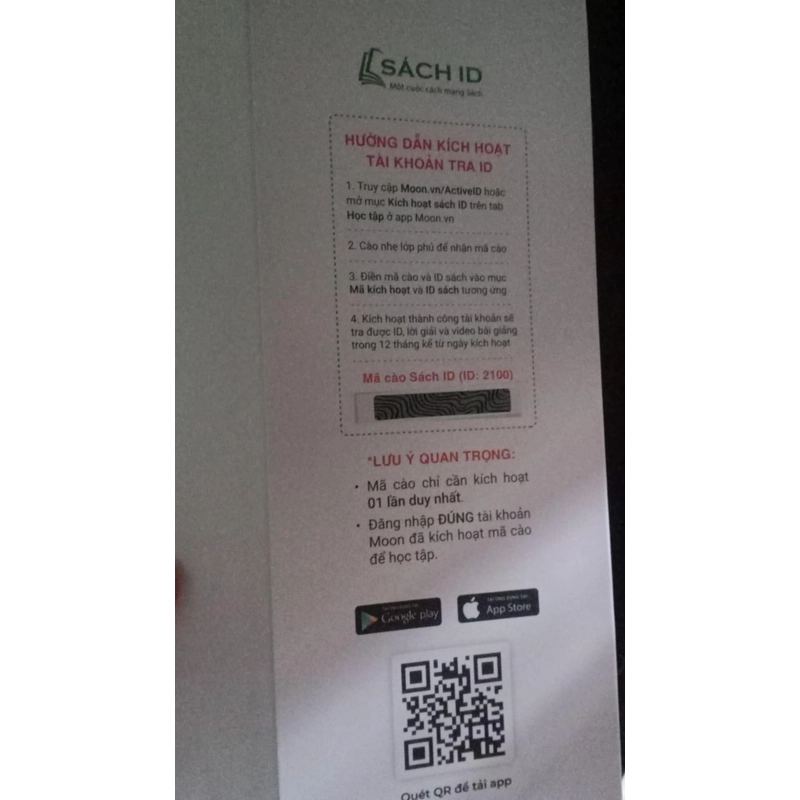 Mình bán rẻ lại 2 cuốn ôn HSA MOON còn mới tinh chưa sử dụng (còn nguyên mã, id sách)! 533792