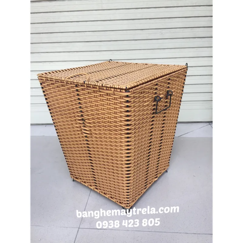 Giỏ nhựa giả mây đựng đồ 558836