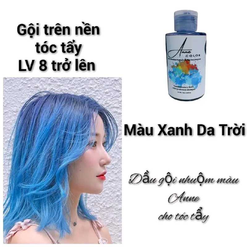 Dầu Gội Bù Màu Anne Màu Xanh Dành Cho Tóc Tẩy 100ML 250ML 762698