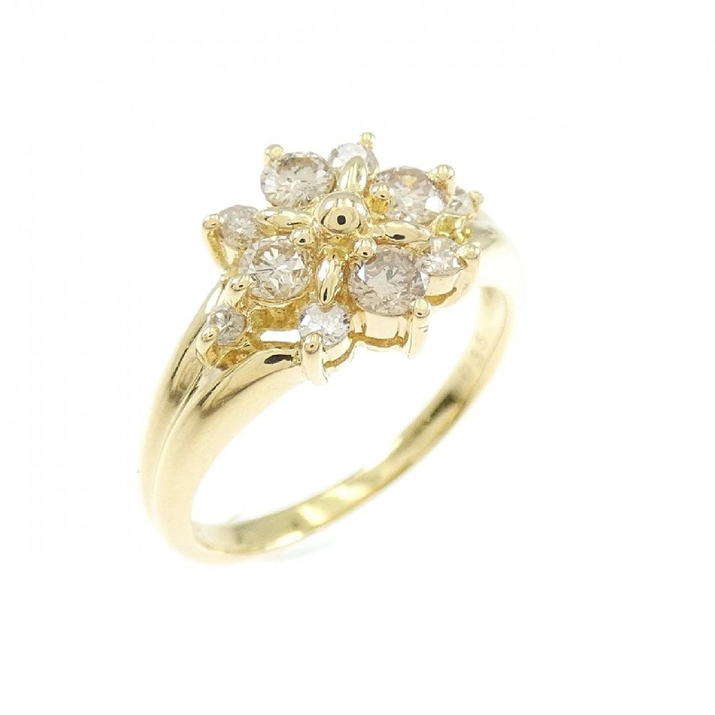 Nhẫn ngón út kim cương K18YG 0.35CT 669362