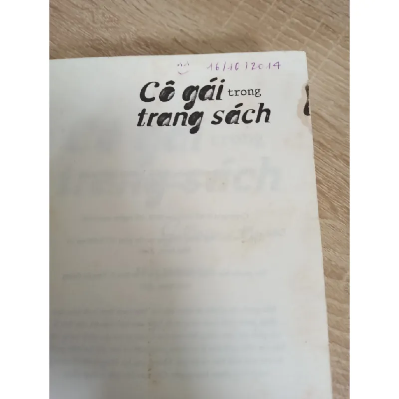[Phiên Chợ Sách Cũ] Cô Gái Trong Trang Sách (2014) - Guillaume Musso S1009 558401