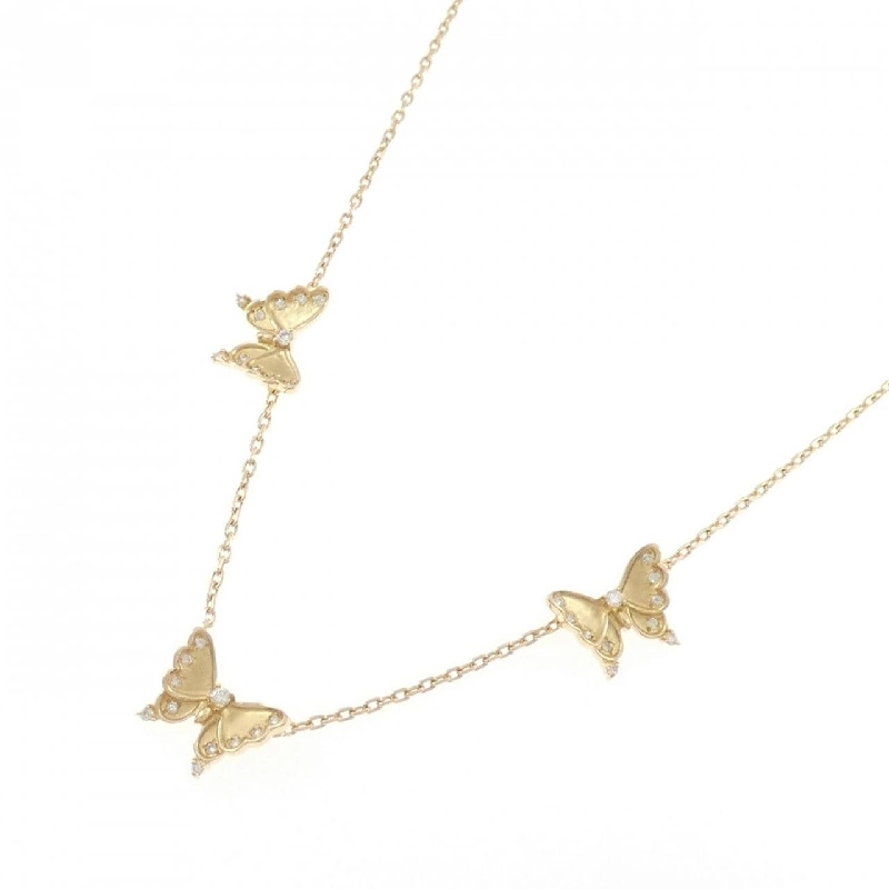 K18YG Bướm Kim Cương Dây Chuyền 0.35CT - Hàng hiệu Chính Hãng 862824