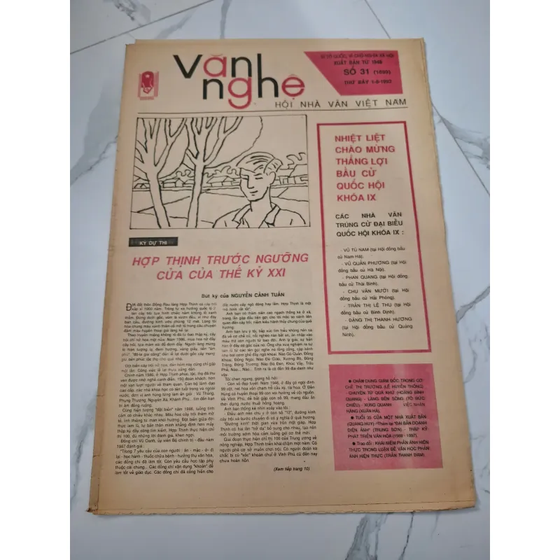 Báo Văn Nghệ số 31 (1699) - Nguyễn Cảnh Tuấn - Bút ký 960180