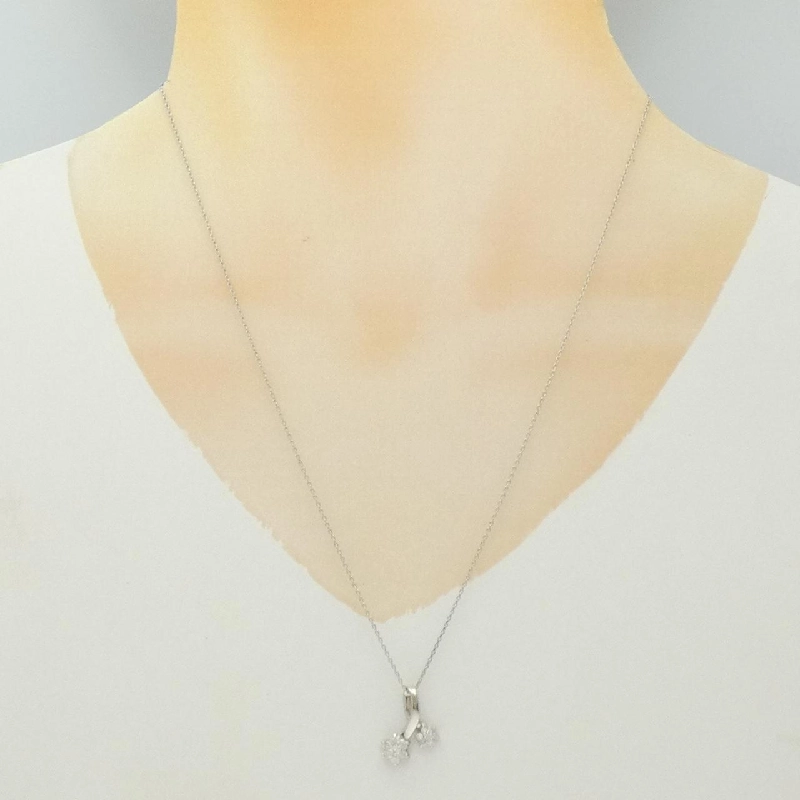 Dây chuyền kim cương hoa PT900/PT850 0.50CT - Hàng hiệu chính hãng 846839