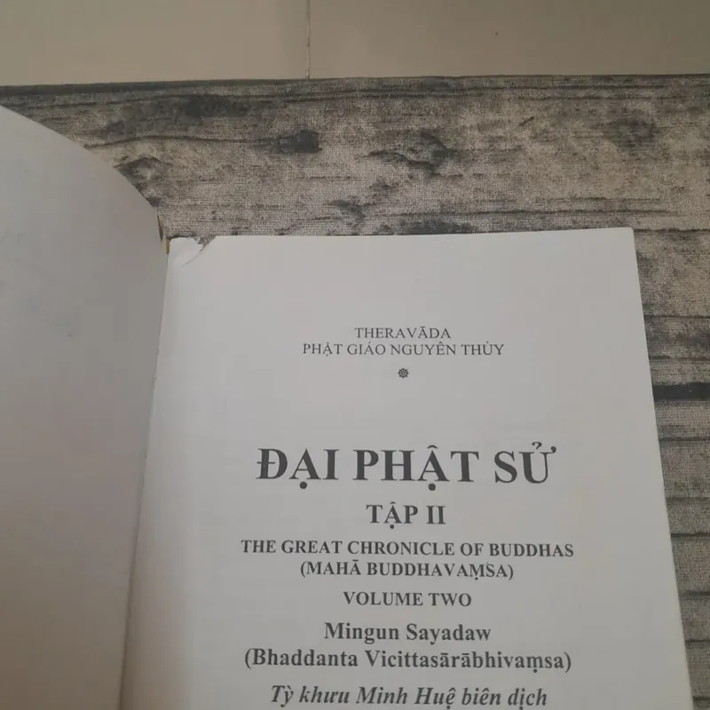 Kinh Đại Phật Sử. Tập 2. Tỳ Khưu Minh Huệ biên dịch 696664