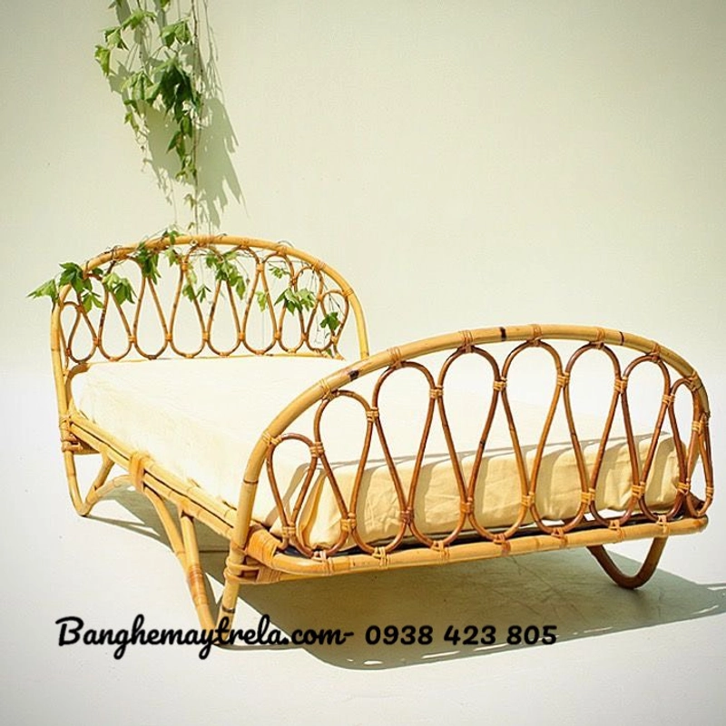 Giường mây tự nhiên cho bé 476199