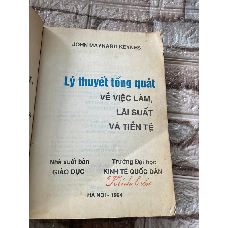 Lý thuyết tổng quát  về việc làm, lãi suất và tiền tệ 460996