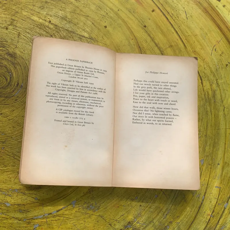 AN EQUAL MUSIC - VIKRAM SETH 762321