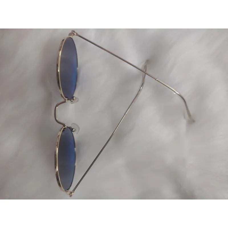 Kính mắt tròn kiểu gọng kim loại mới 100% 997415