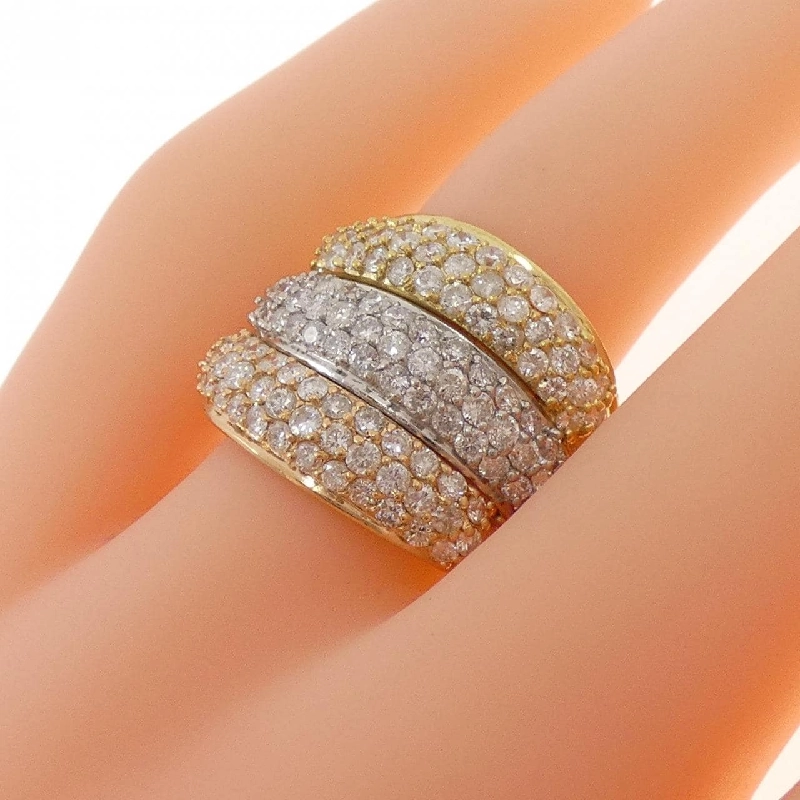 Nhẫn kim cương K18YG/PT900/K18PG 2.04CT 666230