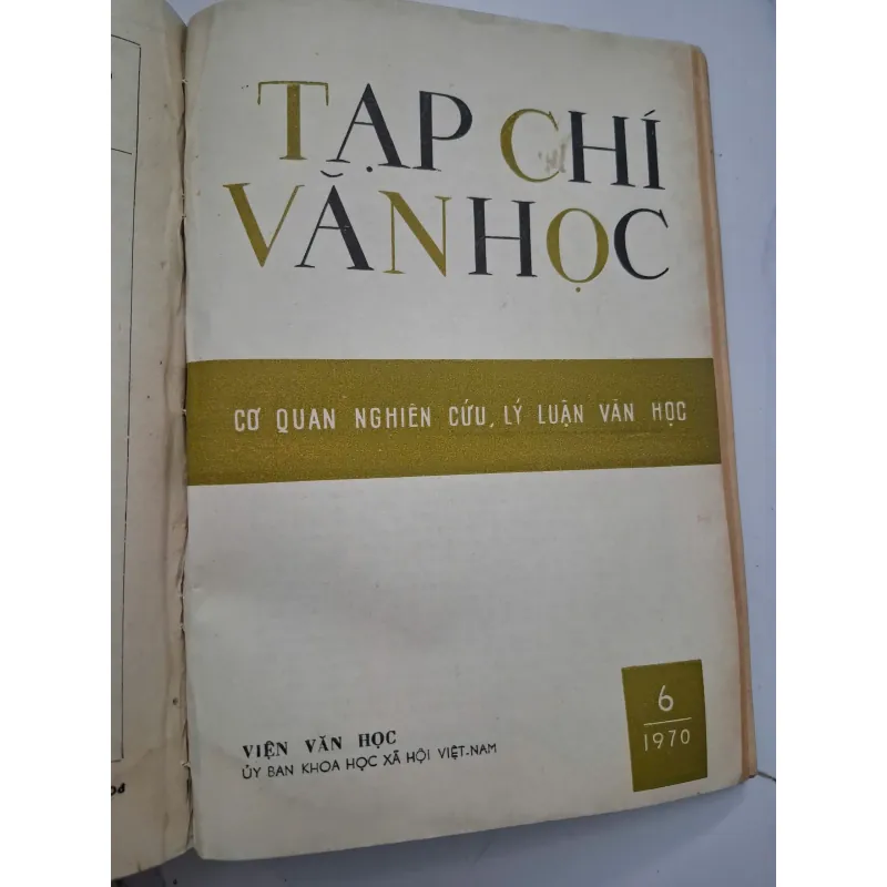 Tạp chí Văn học (Các số 1, 2, 3, 4, 5, 6 năm 1970) - Viện Văn học 931891