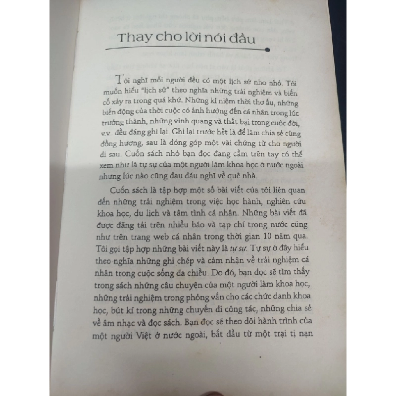 Tự Sự Của Một Người Làm Khoa Học Nguyễn Văn Tuấn bìa cứng mới 80% (ố nhẹ) HCM1504 134479