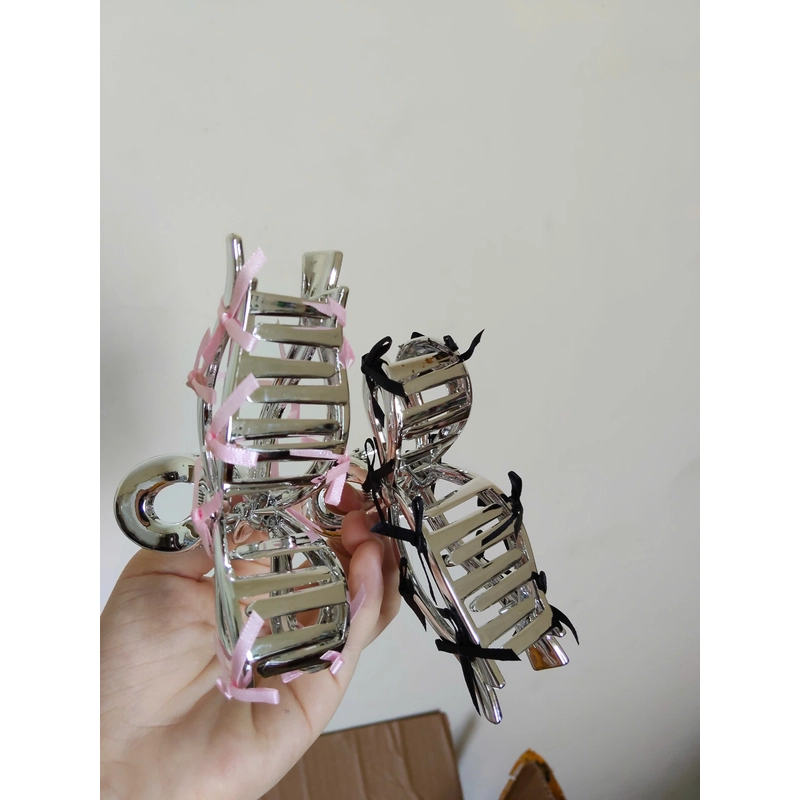 Kẹp bạc gắn nơ 457757