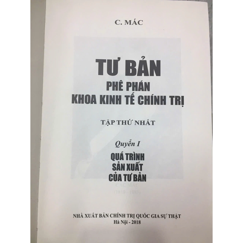 TƯ BẢN PHÊ PHÁN KHOA KINH TẾ CHÍNH TRỊ ( 4 QUYỂN) 522127