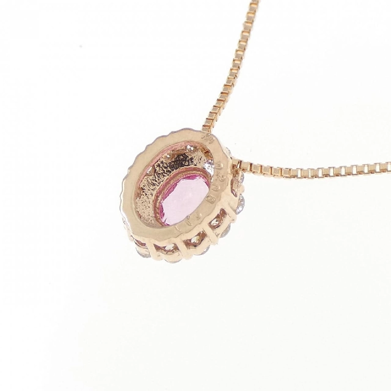 K18PG Sapphire Necklace 0.208CT - Hàng hiệu Authentic 856525