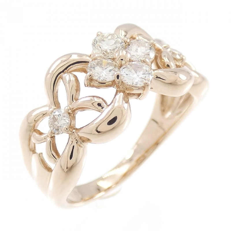 Nhẫn kim cương hoa K18PG 0.52CT 671118